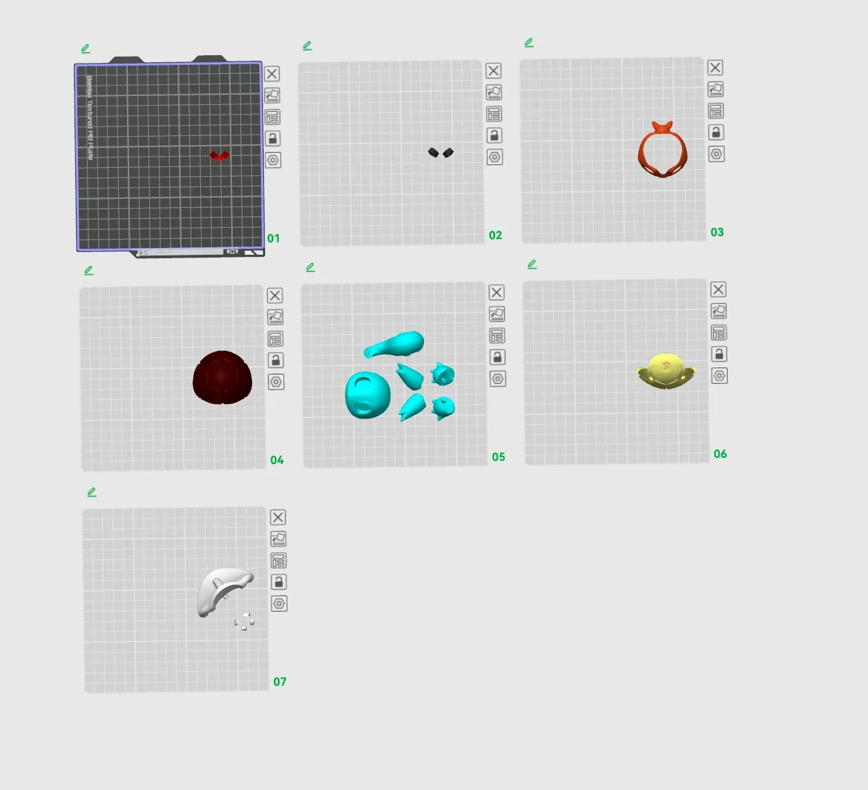 Miniatura 3 do modelo 3D Squirtle宝可梦007杰尼龟10CM  COS忍者神龟。无AMS 拼装完成。