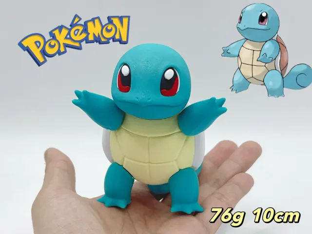 Squirtle宝可梦007杰尼龟10CM COS忍者神龟。无AMS 拼装完成。