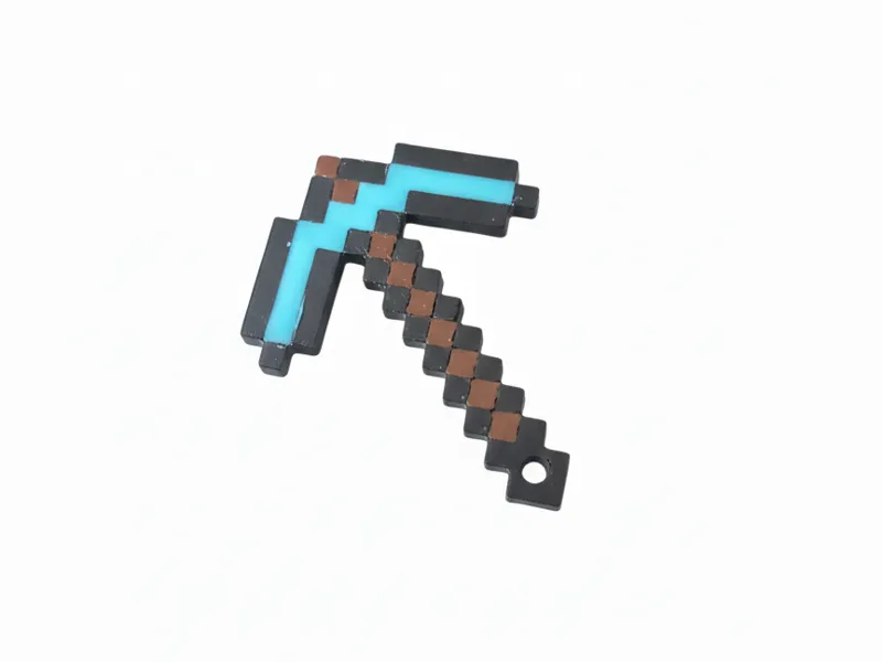 Minecraft picaxe keychain