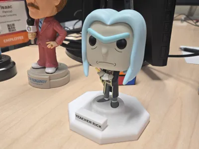 Teacher Rick Display Stand for Funko Pop!