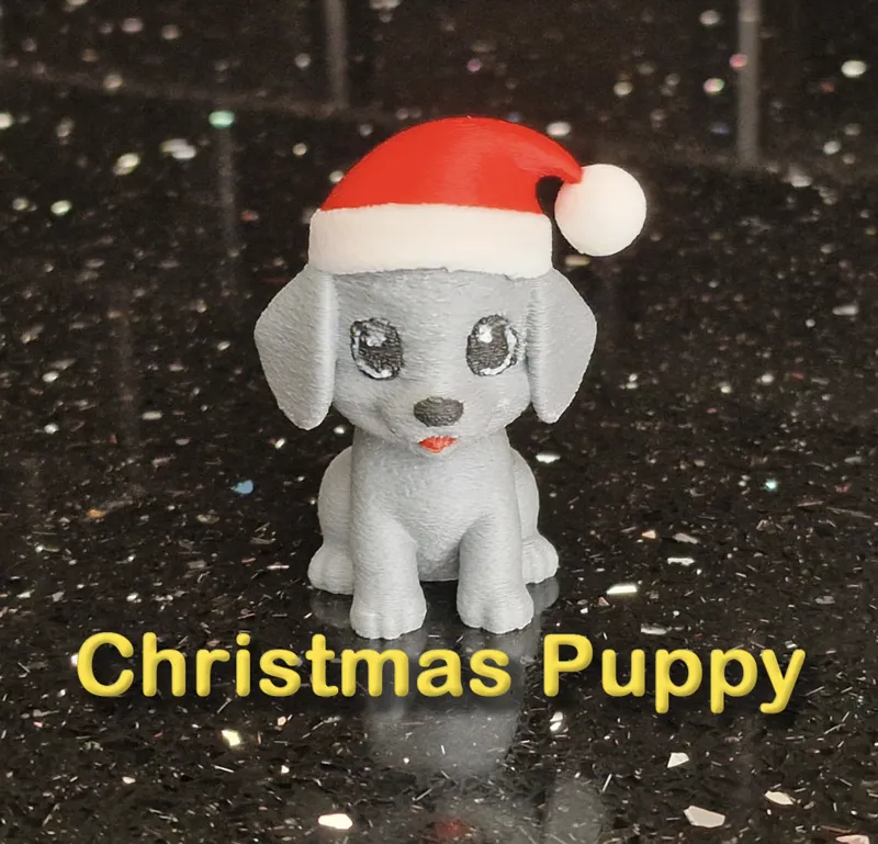 Christmas Golden Retriever Puppy