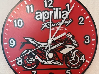 Aprilia racing Clock