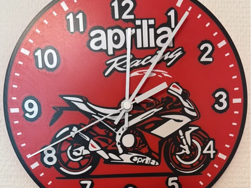 Aprilia racing Clock
