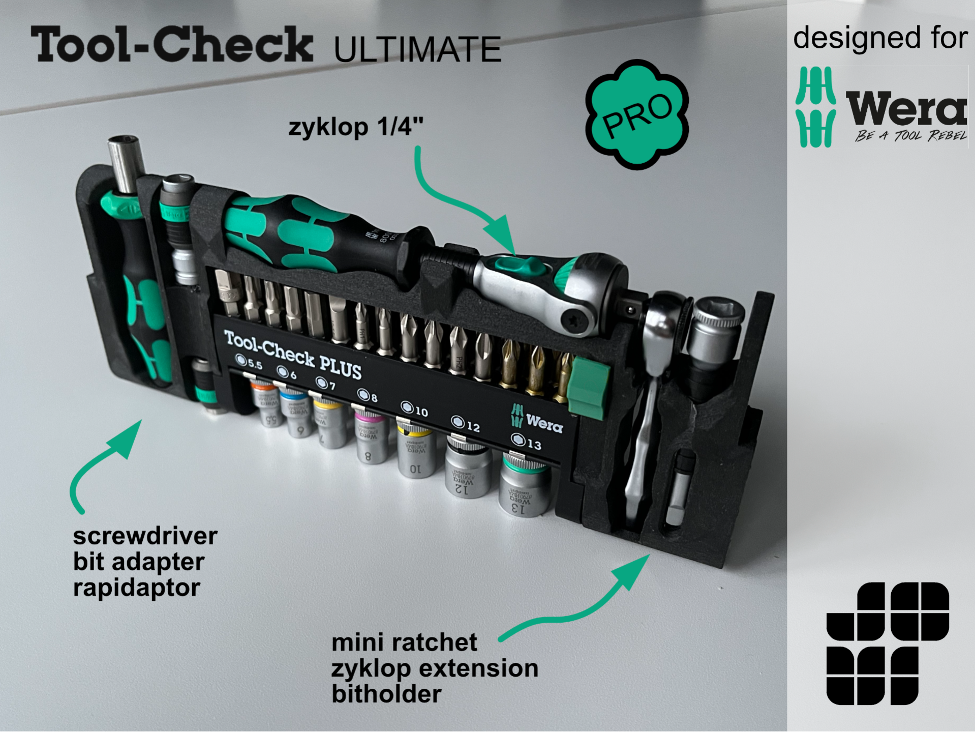 Wera Toolcheck ULTIMATE PRO (Zyklop Speed 1/4")