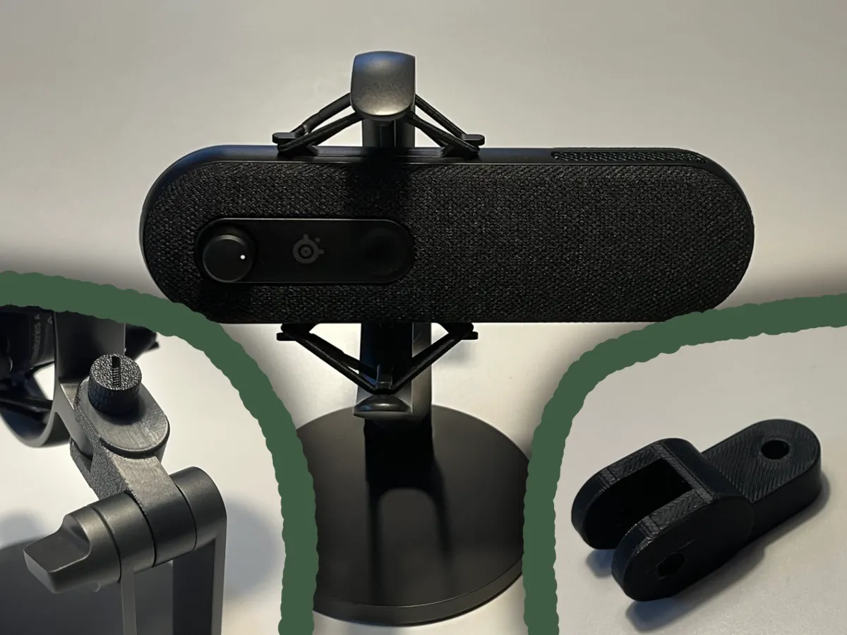 Adaptateur horizontal pour micro Steelseries Alias
