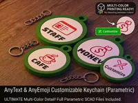 AnyText & AnyEmoji Customizable Keychain