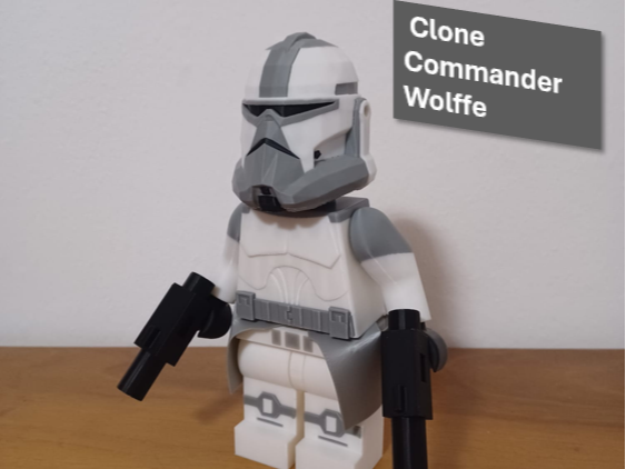 Star Wars Brick Figure Wolffe