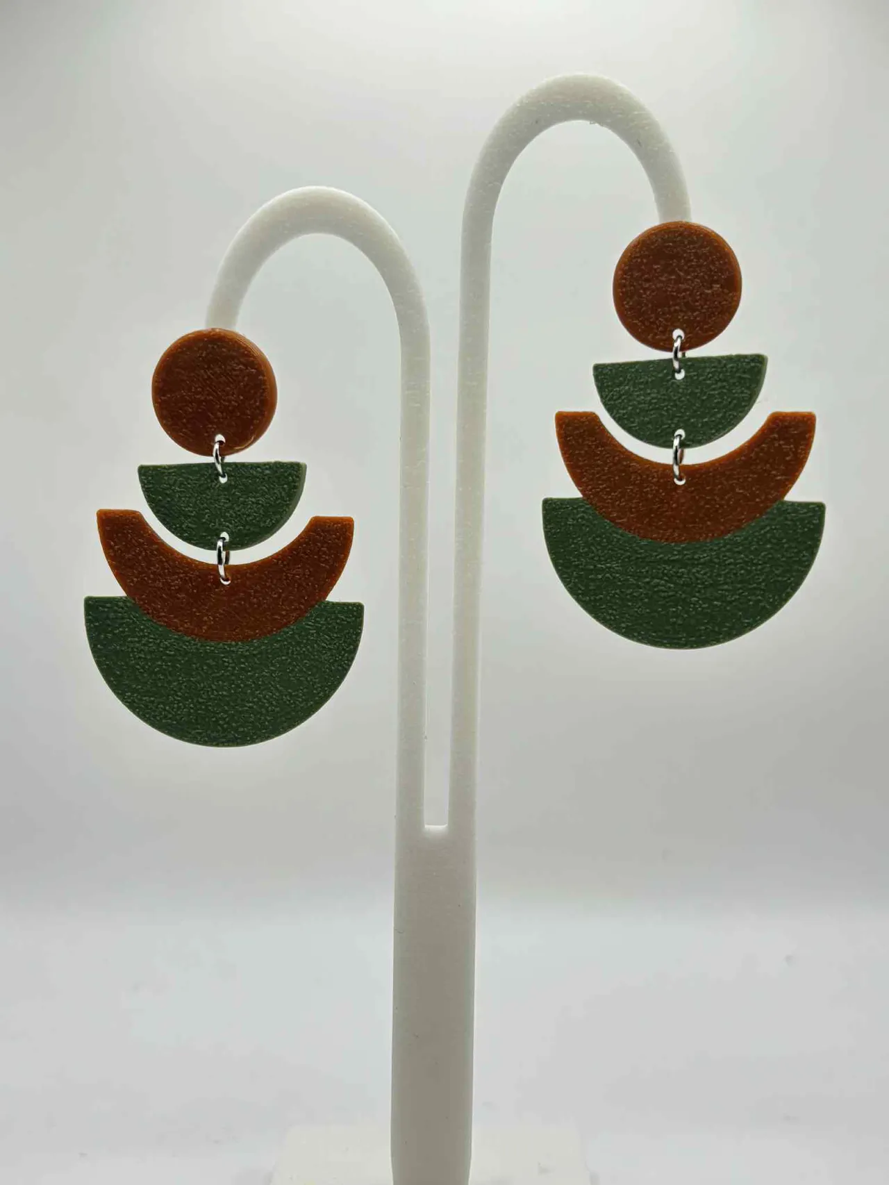 Earthy Geometric Earrings view 4