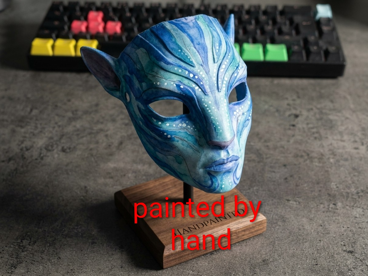 Na’vi Inspired Mask – Detailed Fantasy Face Mask