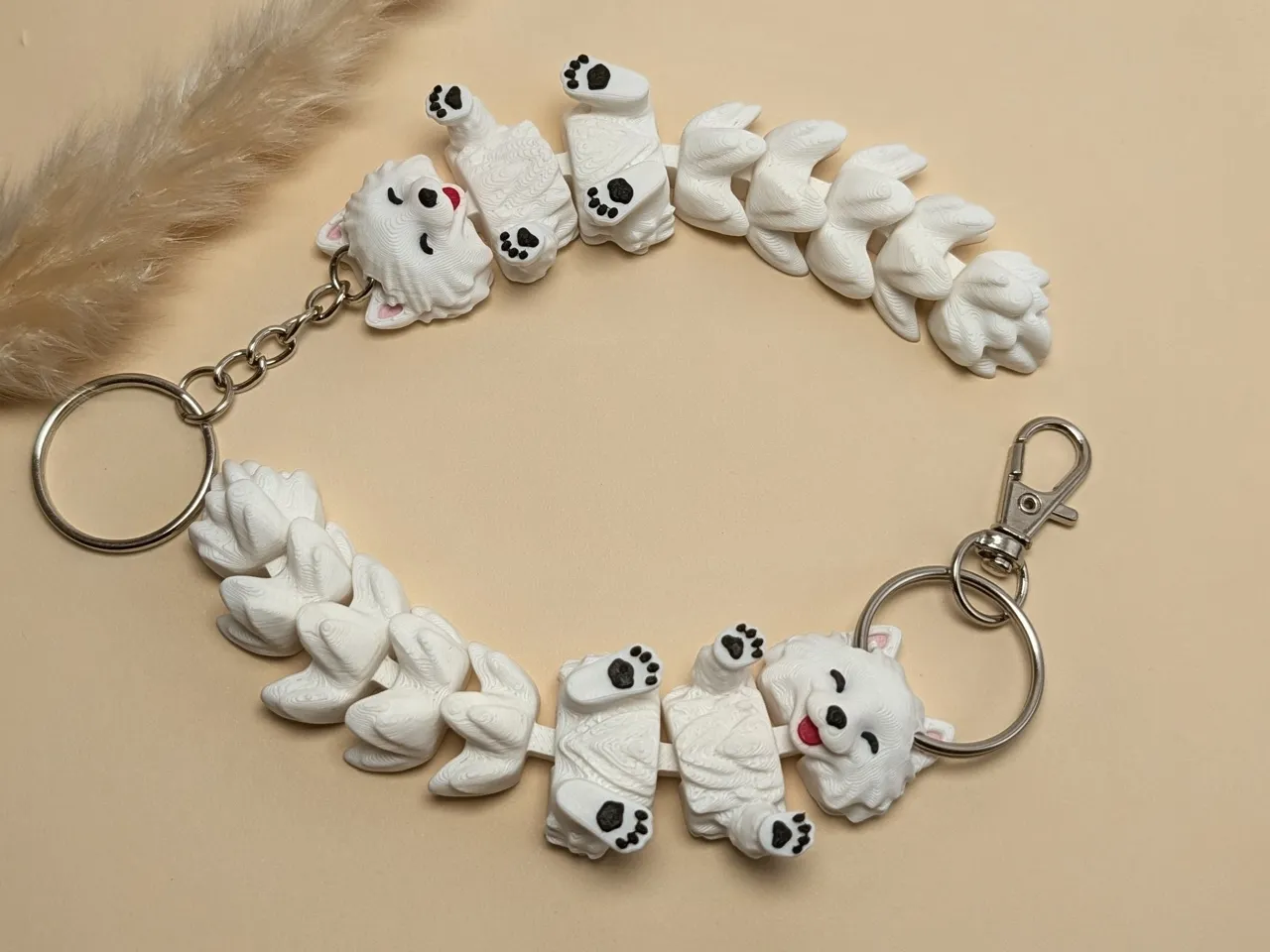 Flexi Long Tail Samoyed Dog - Strong Joints view 2