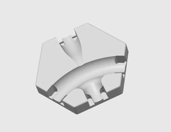 Tuile droite avec saut compatible GraviTrax