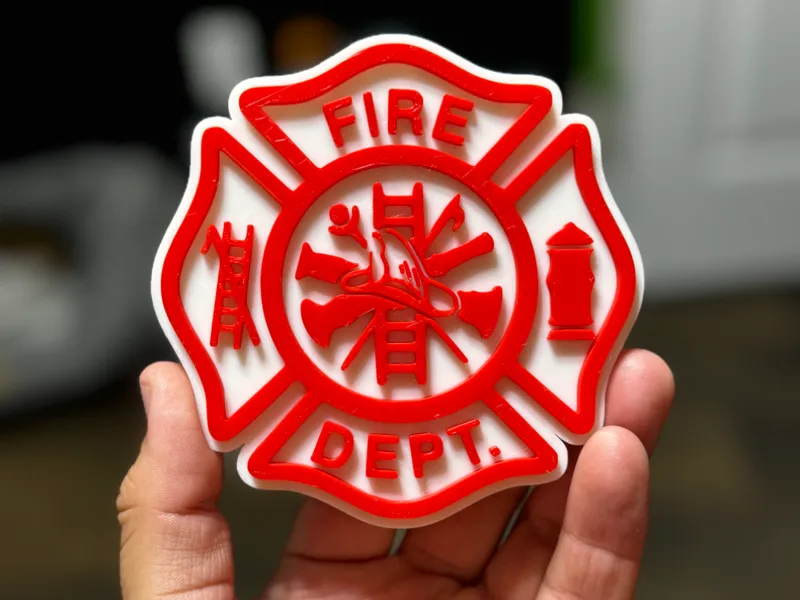 Fire Dept Logo - Maltese Cross