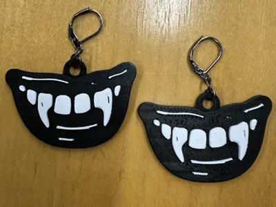 Vampire Lips Earrings - Free Commercial License