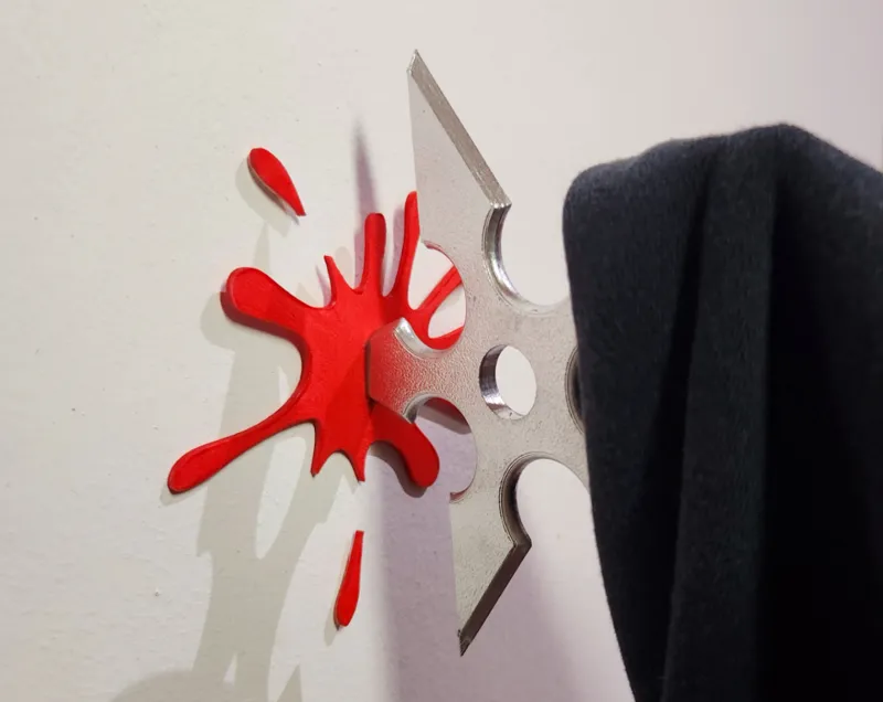 Ninja Star Coat/Clothes/Key Hanger