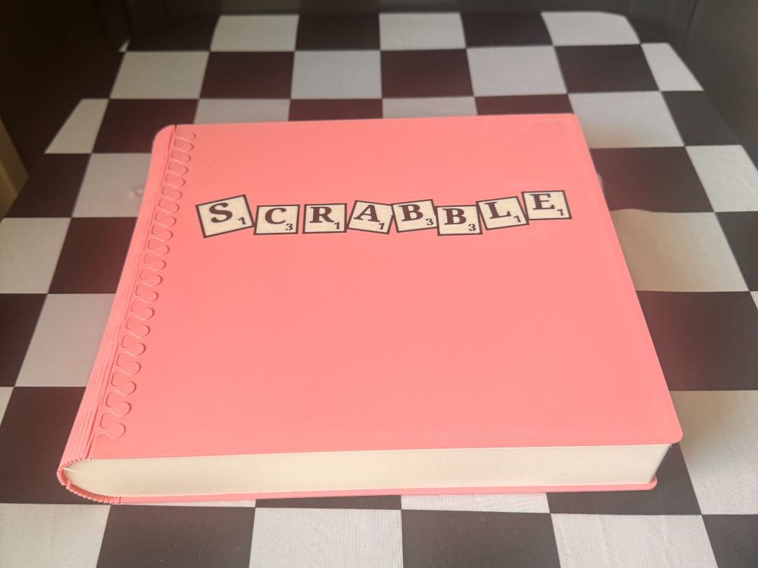 Bigger Scrabble Book Box W/Magnets