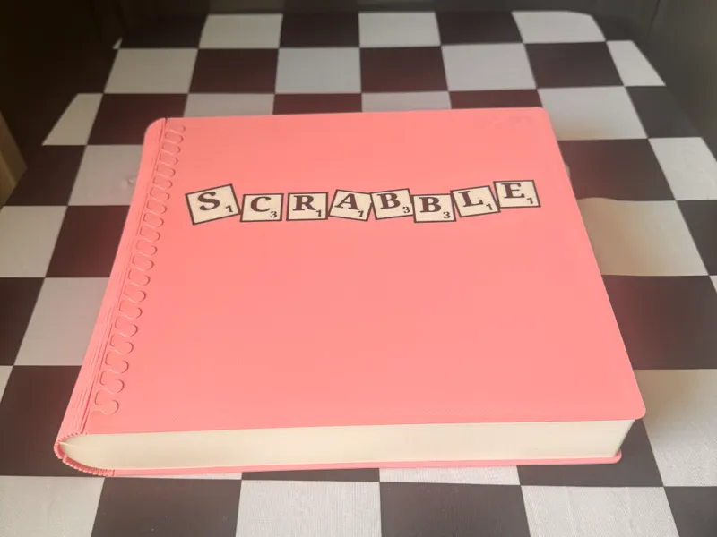 Bigger Scrabble Book Box W/Magnets
