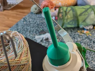 Skinny yarn winder bobbin
