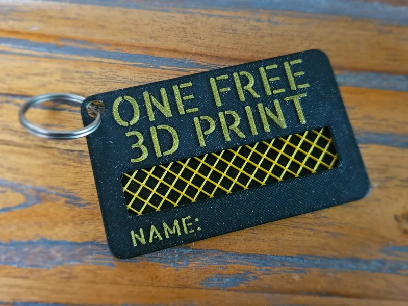 One free 3D print "Maker Voucher"