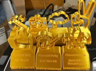 Pinewood Derby Trophies