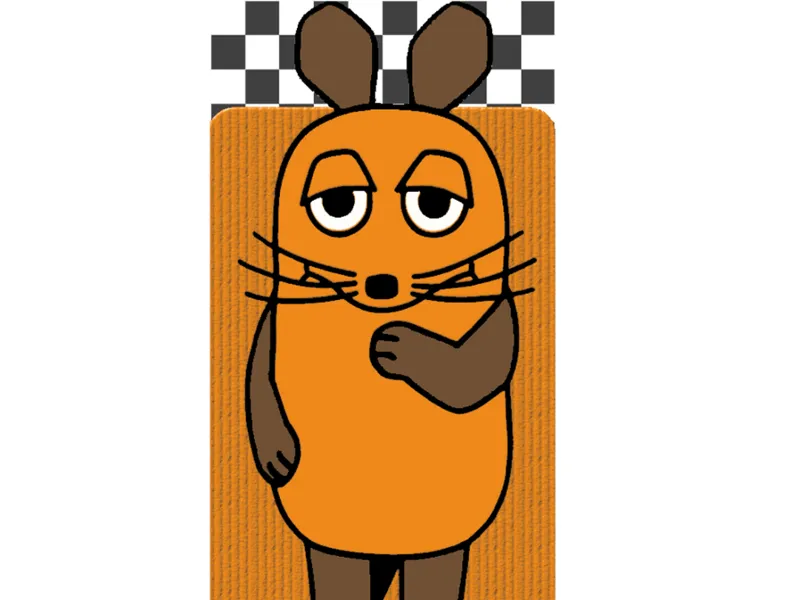 Die Maus Lesezeichen 50x150 mm - HueForge