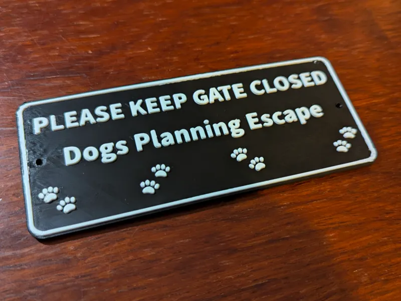 Keep Gate Closed Dogs Planning Escape - No AMS