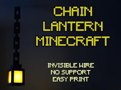 Minecraft Lanterns Chain V2 (with invisible wire)