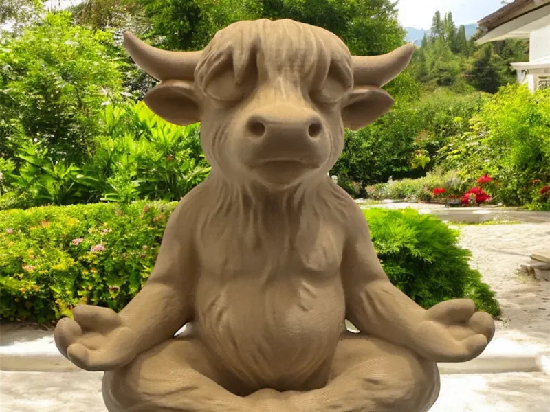 Meet Moo-dhi the Zen Highland Cow