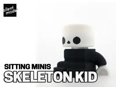Sitting Minis: Skeleton Kid
