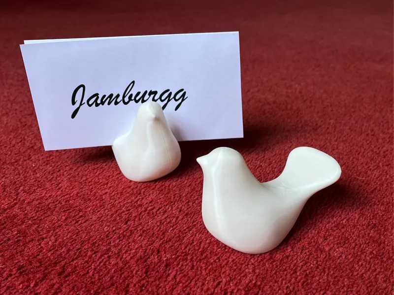 Simplistic Dove + Name Card Holder