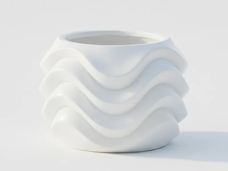 Wavy Vase/Planter