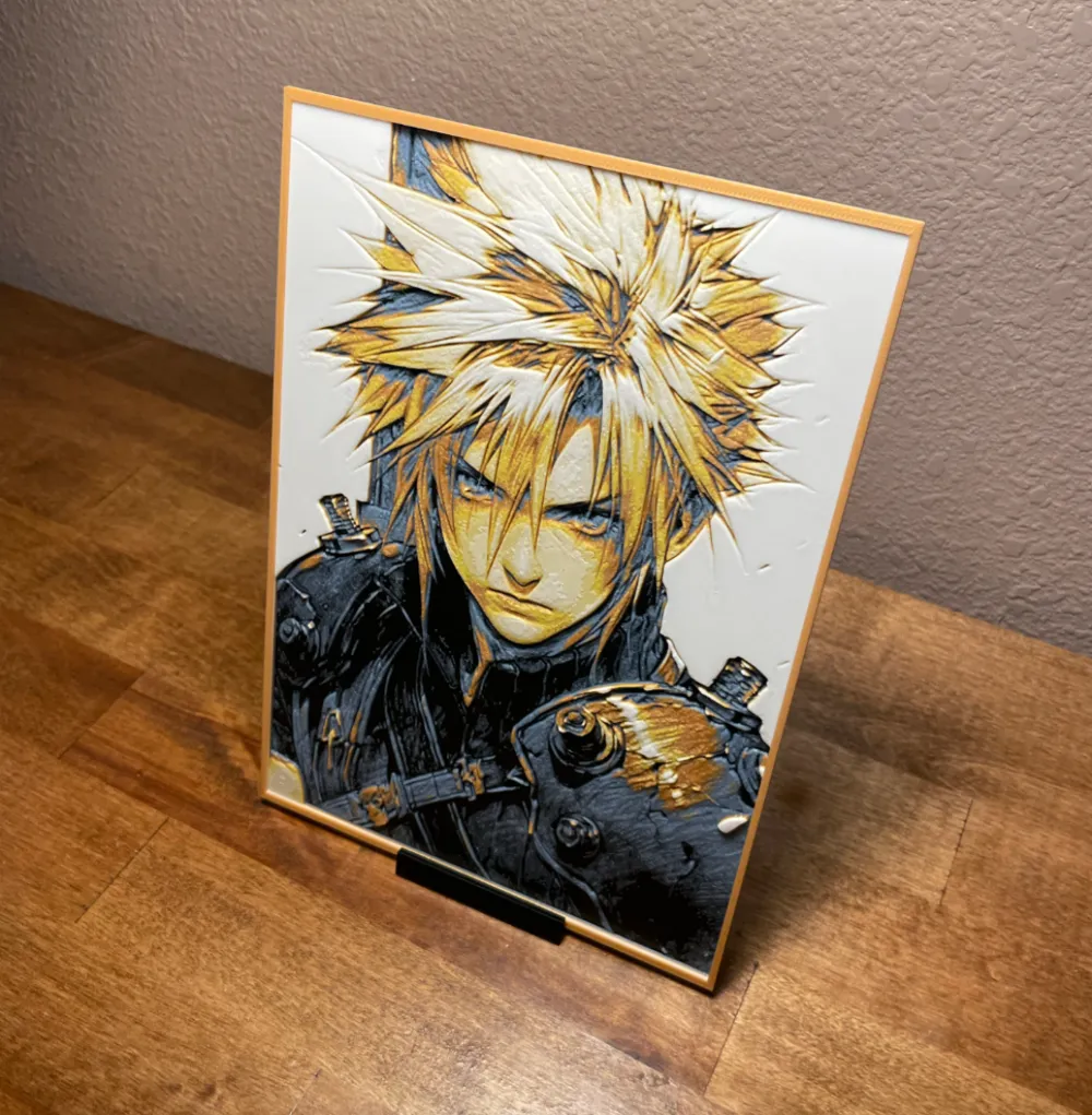 Hueforge - Final Fantasy VII - Golden Cloud