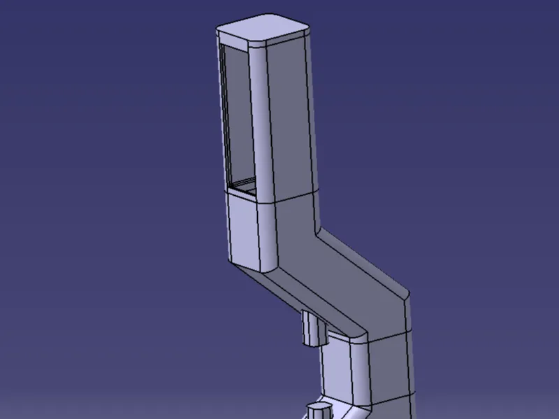 poop chute for p1s dumps under table