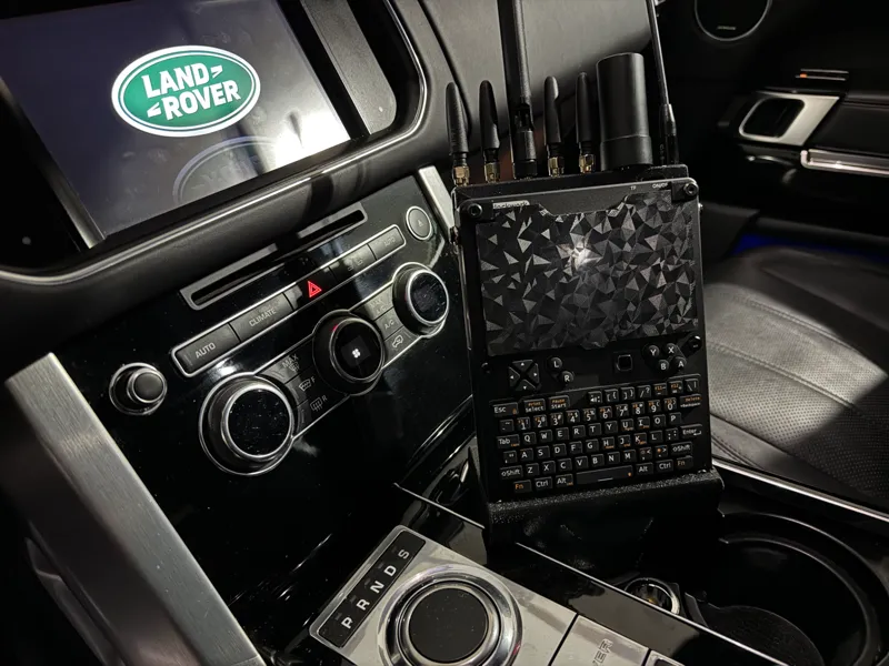 uConsole Cup Holder Wardriving Stand.