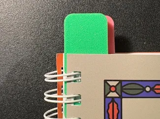 Double Spiral Notebook tab Bookmark