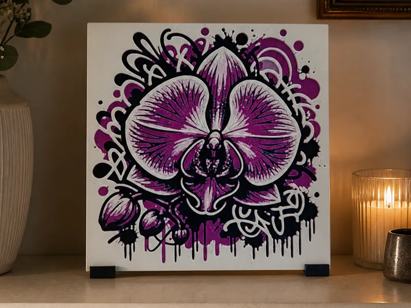 Graffiti Orchid HueForge