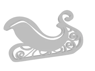 Santa's Sleigh Ornament