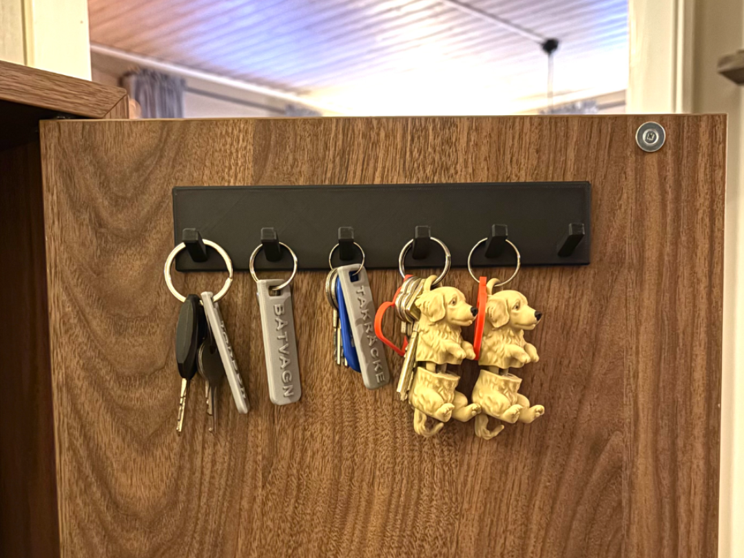 Krokar 6st - Dubbelhäftande tejp