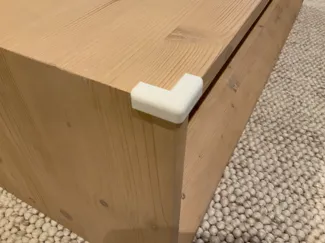Corner guard for desk