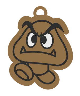 Goomba Keychain - Inspired by Mario Bros