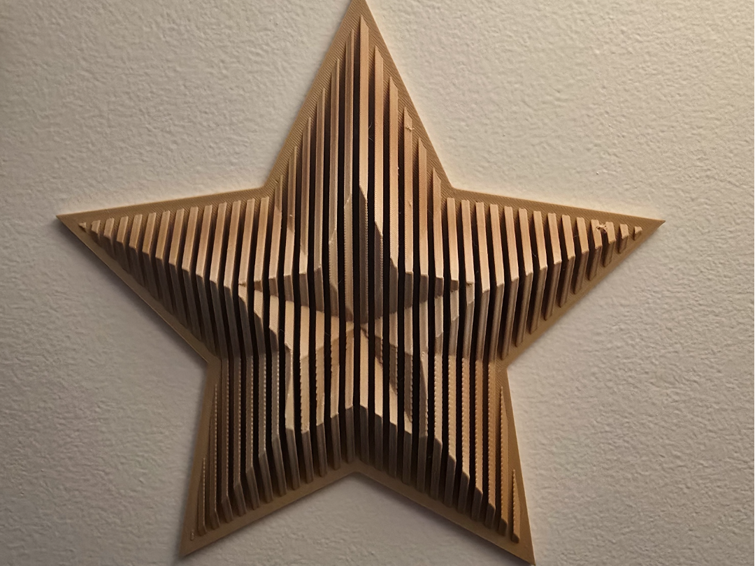 Miniatura 1 do modelo 3D Geometric Layered Star