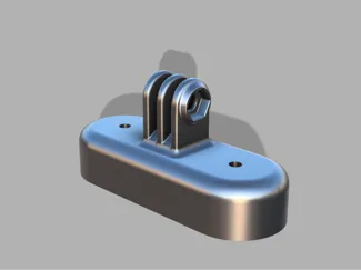 Magnetische GoPro-Halterung mit Gewinde-Adapter