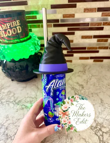 Adorno temático: Witch Hat Can Topper -12oz slim, 12 std, 16oz, 8.4 — vista de referencia 3