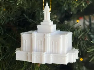 LDS Deseret Peak Temple Ornament