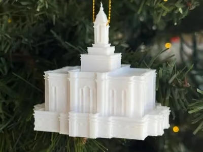 LDS Deseret Peak Temple Ornament