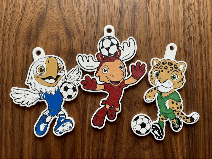 Chaveiros Mascotes da Copa do Mundo FIFA 2026 V2