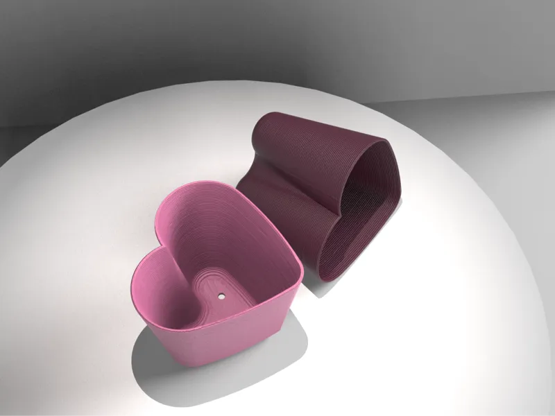 Heart pot