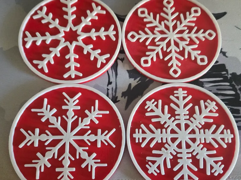 Snowflake Coaster Set