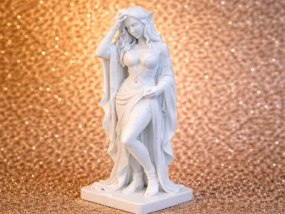 Elegant Elf Statue