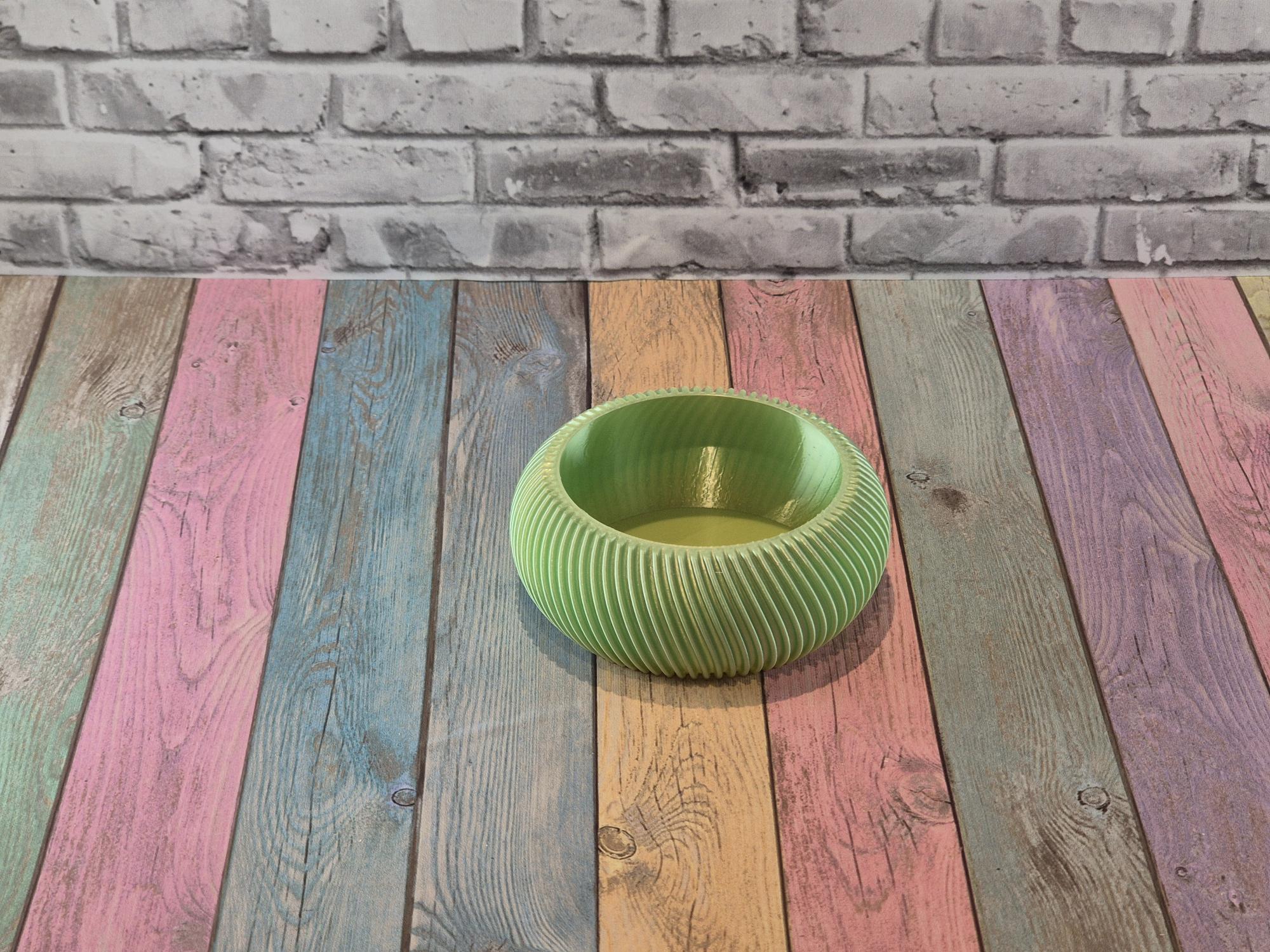 Miniatura 1 do modelo 3D Modern Ribbed Bowl / Planter (2 Sizes)