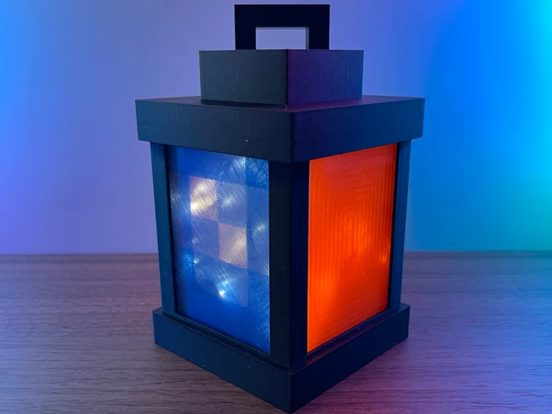 Pixel Video Game Inspired Lantern Booknook